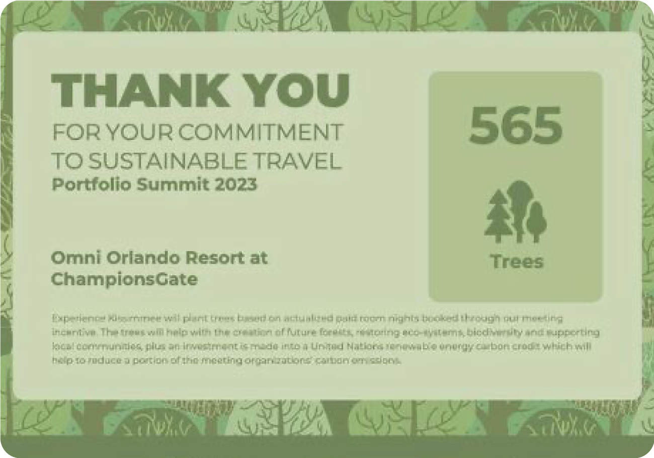 Volaris' sustainable travel thank you message.
