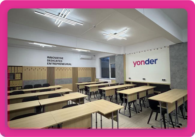 Yonder classroom.