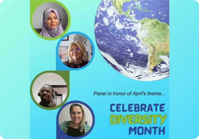 Photo collage of HLG employees celebrating Diversity Month