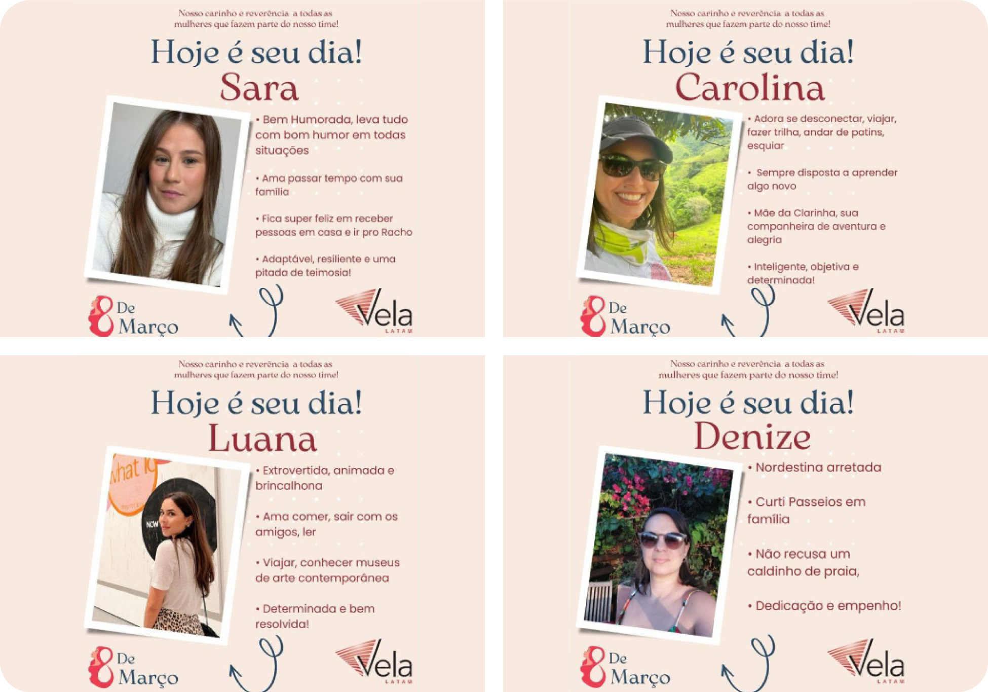 Photo collage of Vela LATAM women leaders